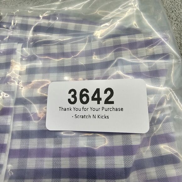 John Varvatos Men's Purple Check Lightweight Cotton Long Sleeve Size 17 34/35 - Picture 13 of 13